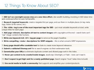12 Things To Know About SEO
