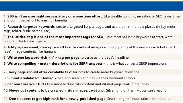 12 Things To Know About SEO