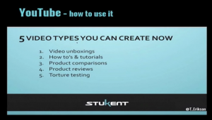 YouTube Marketing 101 Video Types